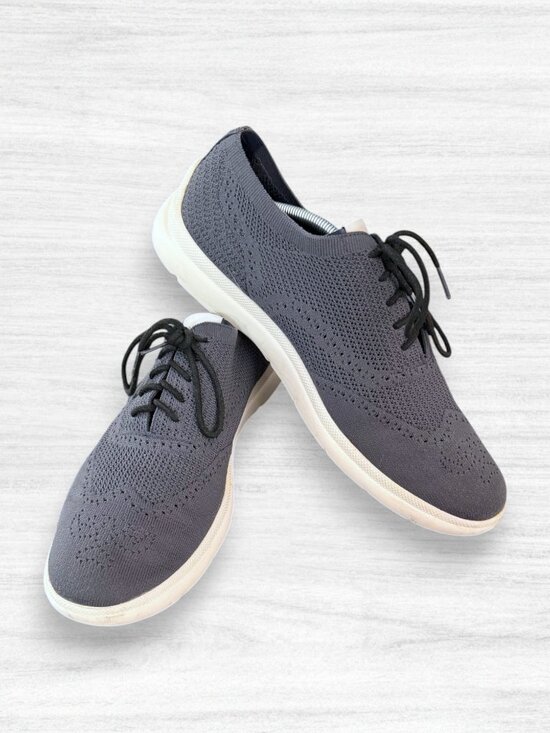 Coach Knit Sneakers Mens 10.5 Gray Black Lightweight Comfort Casual Lace Up main image 8